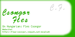 csongor fles business card
